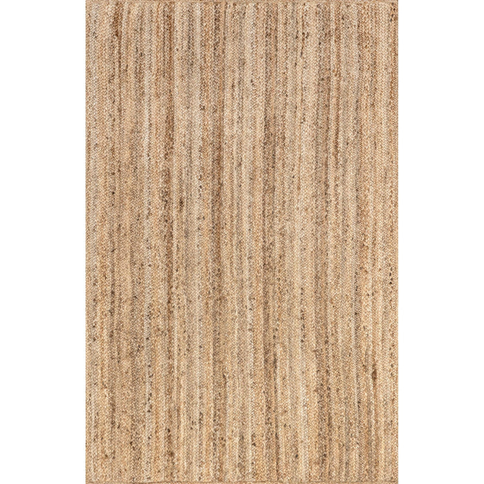 Rigo Hand Woven Farmhouse Jute Area Rug: Natural / Rectangle / 8' X 10'