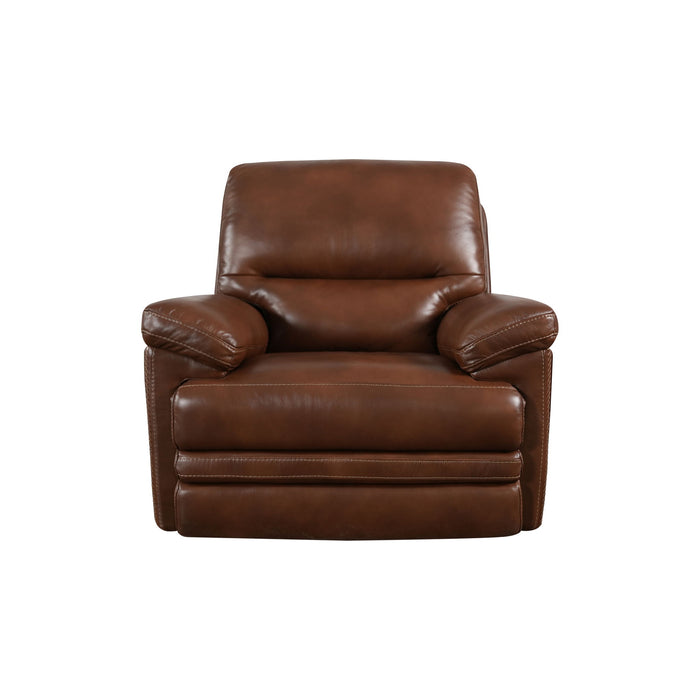 David - Power Gliding Recliner With Power Headrest & Lumbar - Pecan