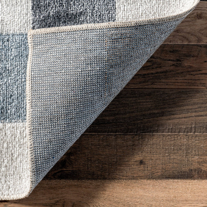 Naya Checkered Machine Washable Area Rug: Beige / Rectangle / 7' 10" x 10'