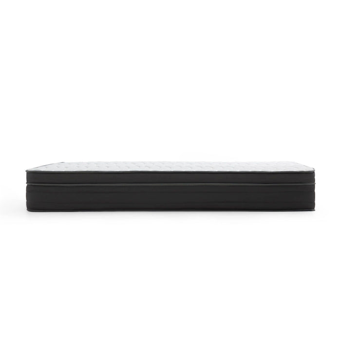 Bonnell - 12" Twin Long Hybrid Spring Gel Memory Foam Mattress - Gray