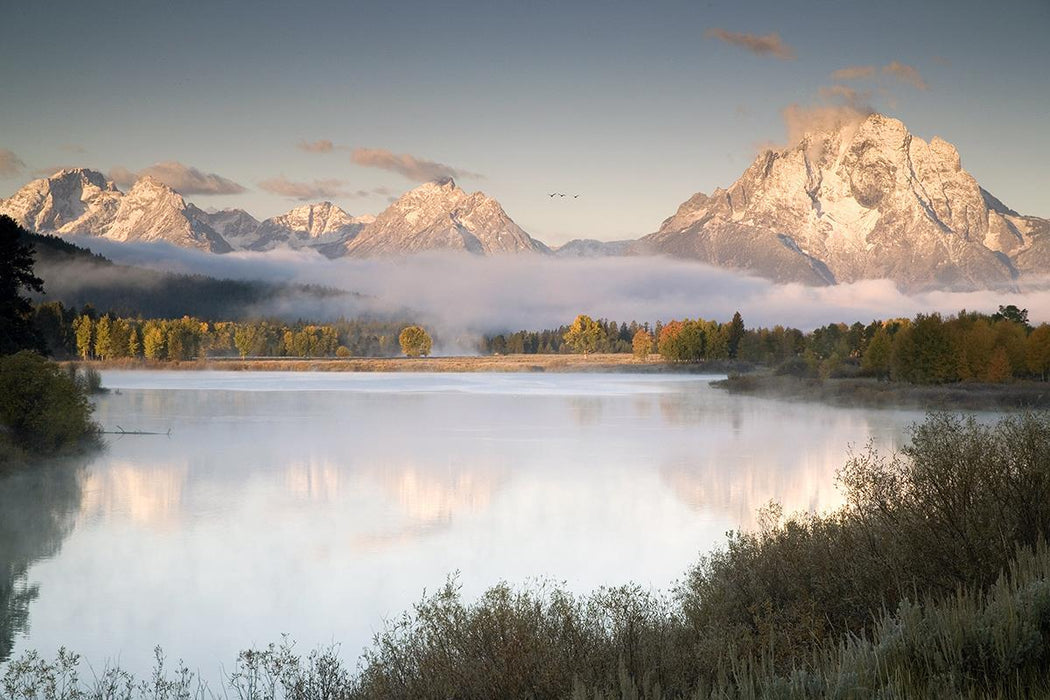 Snake River Fog By Danita Delimont (Framed) - Gray