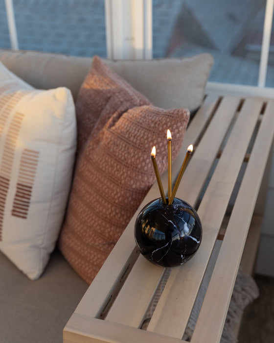 Neva Vase, Black Marble Candle Holder [x6 Vases]