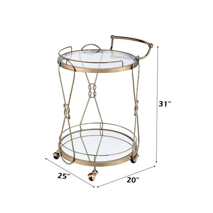 Zekera - Serving Cart - Champagne