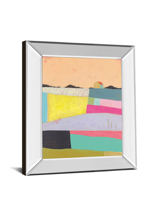 Live Colorfully-Applique By Joelle Wehkamp - Mirror Framed Print Wall Art - Yellow
