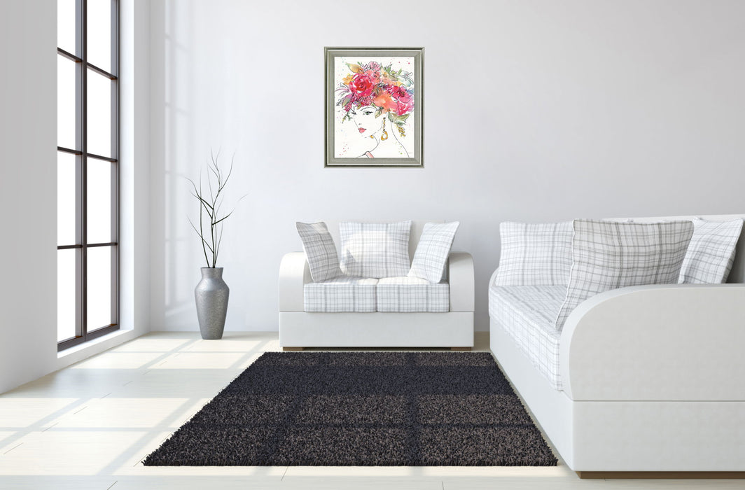 Blossom Muse - 28" x 34" Framed Wall Art - Pink