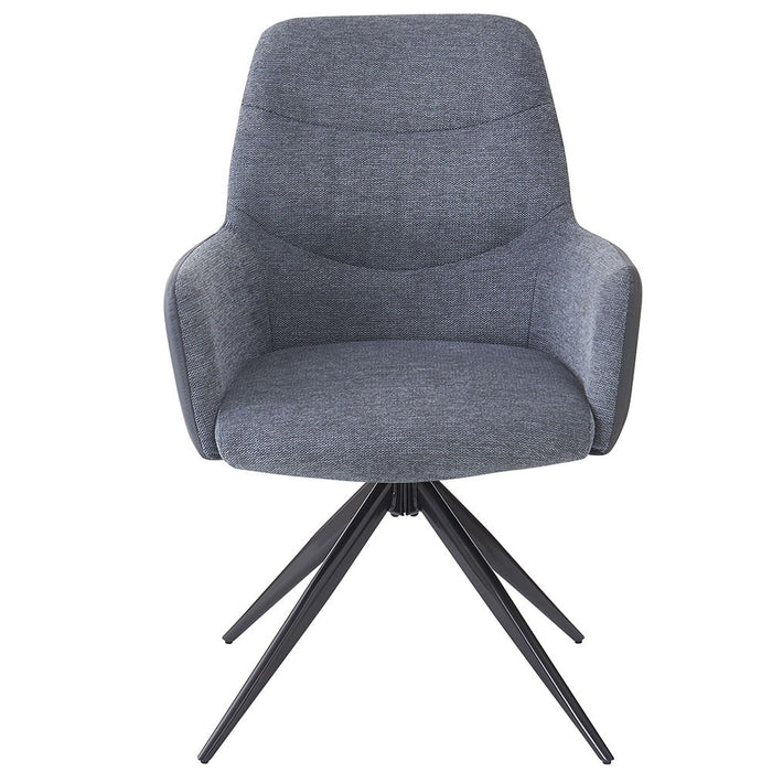 Hester - Arm Chair Set of 2) - Gray Fabric