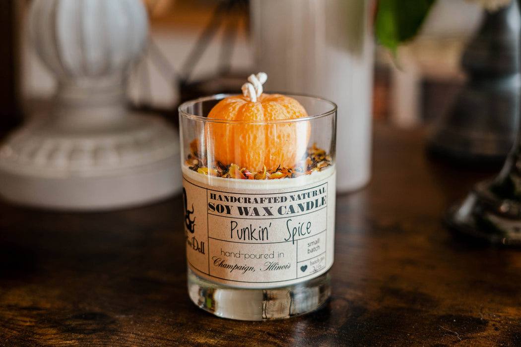Punkin' Spice Soy Wax Candle: White Punkin'