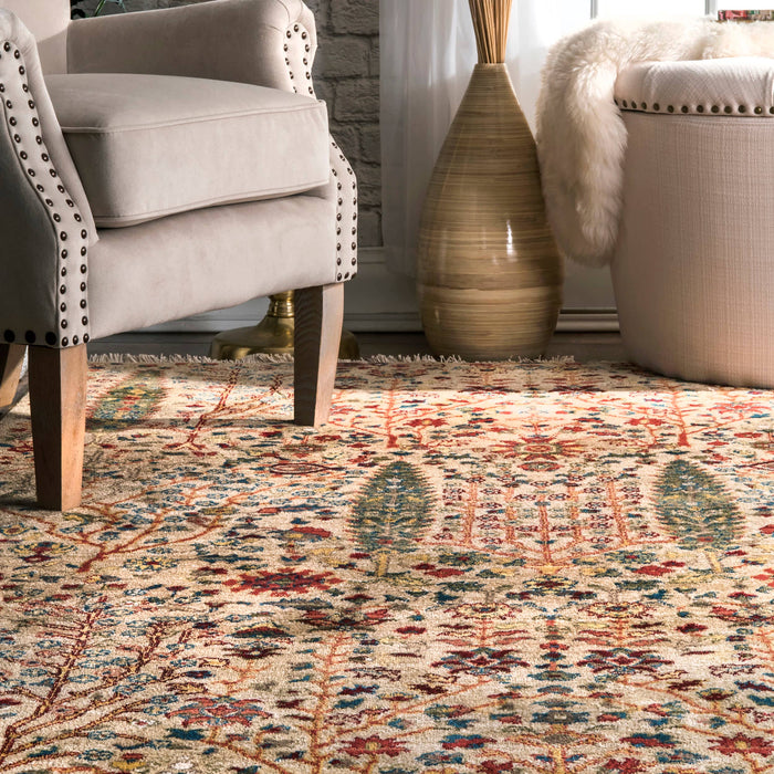 Dasilva Tribal Fringe Area Rug: Olive / Runner / 2' 6" x 8'