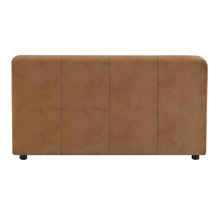 Zoey - Modular - Armless Chair - Chocolate Suede