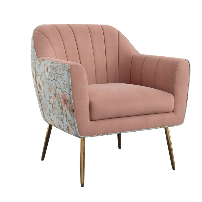 Ophelia - Accent Chair - Rose With Floral Print