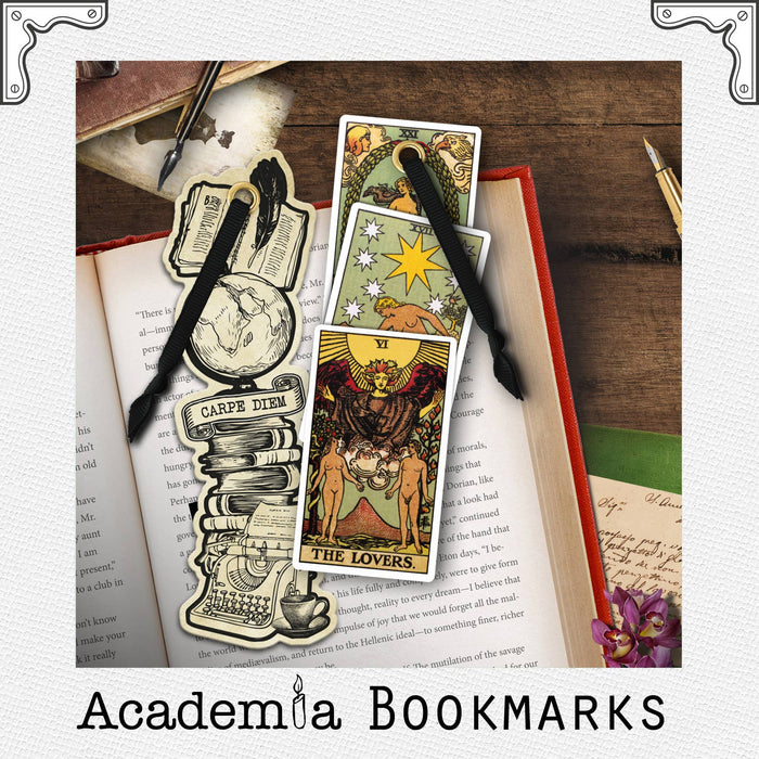 Academia Bookmarks: Pile of Books