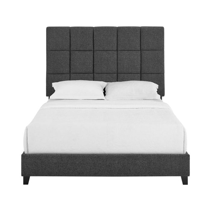 Bridger - Upholstered Squares Panel Bed