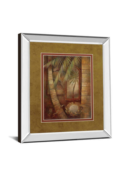 Global Winds Il By Eliane Volherbst-Lane - Mirror Framed Print Wall Art - Light Brown