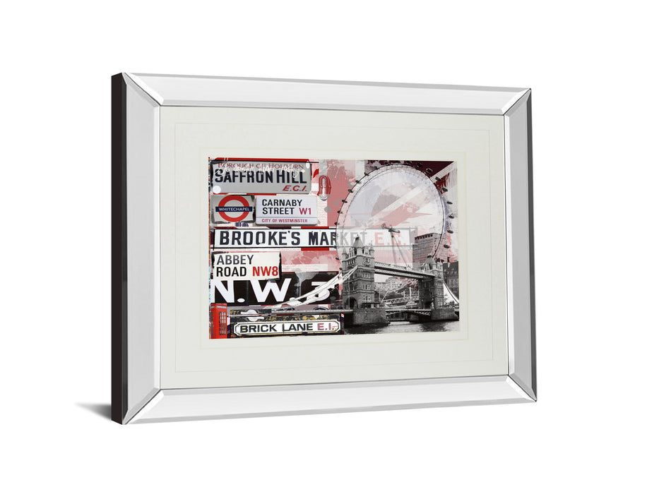 Saffron Hill By Andrew Cotton - Mirror Framed Print Wall Art - Gray