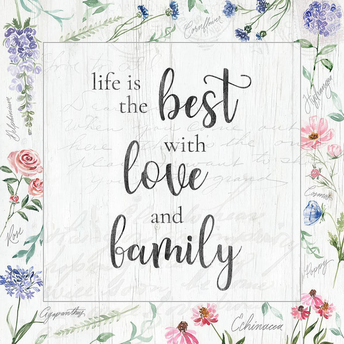 Love And Family By Kristen Brockmon (Framed) - Gray