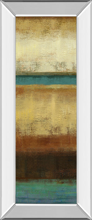 Earth By Allison Pearce - Mirrored Framed Print Wall Art - Beige