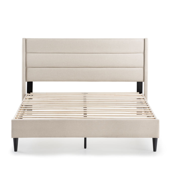 Madsen - Queen Platform Bed - Pearl