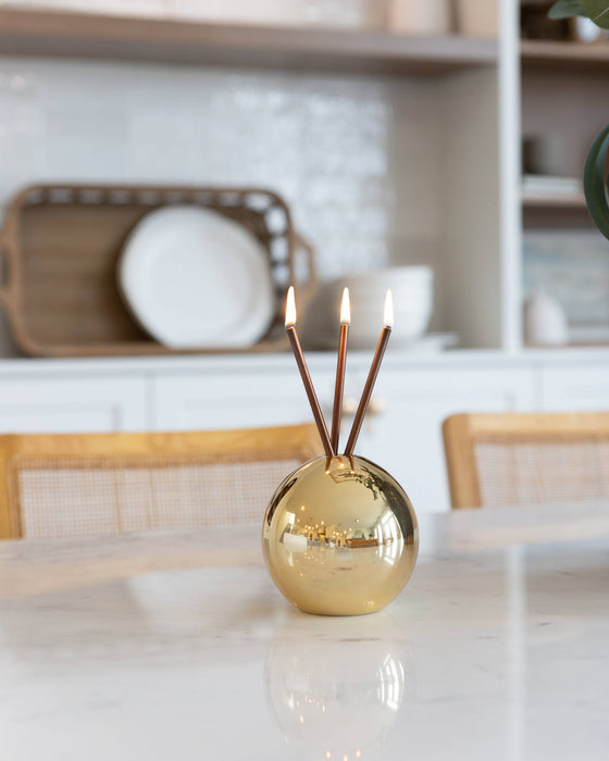 Neva Vase, Gold Metallic Candle Holder [x6 Vases]