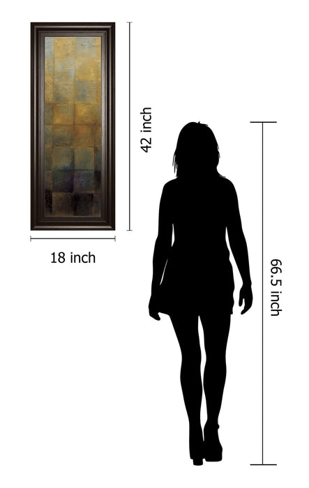 Modra II By Pasion - Framed Print Wall Art - Light Brown