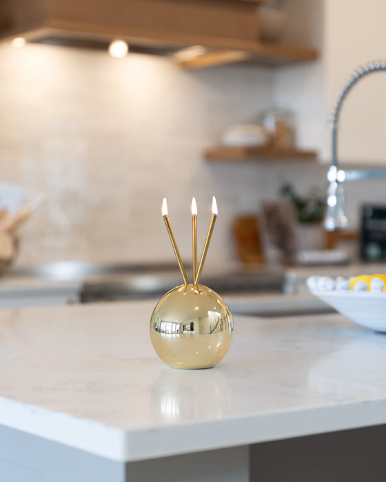 Neva Vase, Gold Metallic Candle Holder [x6 Vases]
