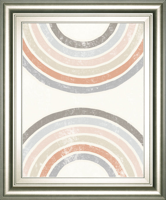 Over The Rainbow I By Moira Hershey - Framed Print Wall Art - Beige