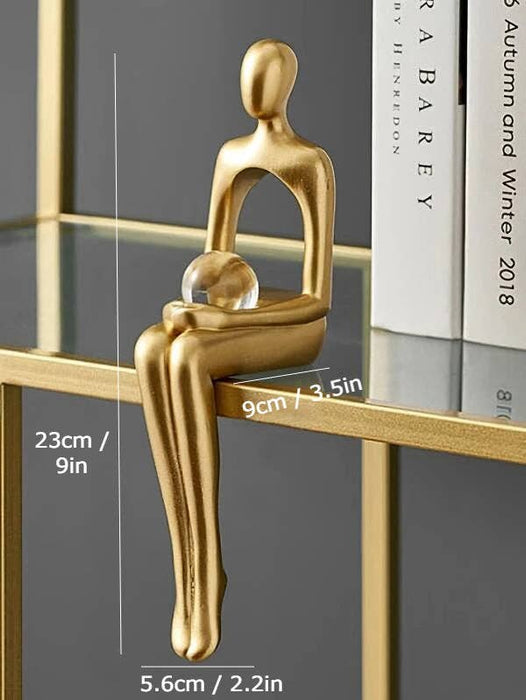 Gold Abstract Figurines: Book