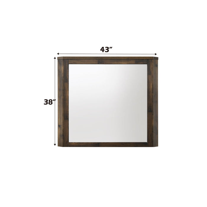 Elettra - Mirror - Rustic Walnut