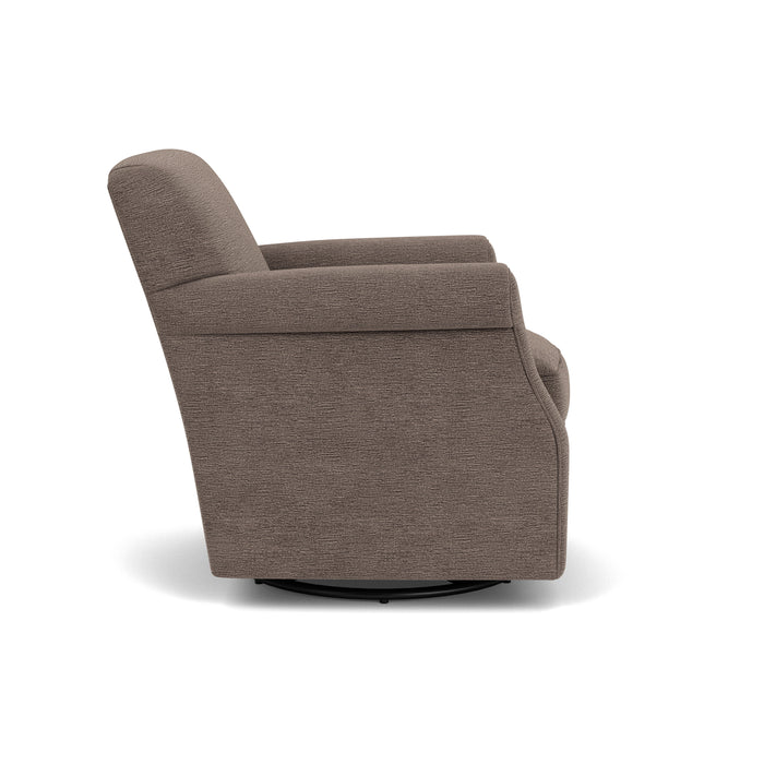 Mabel - Swivel Chair - Dark Brown