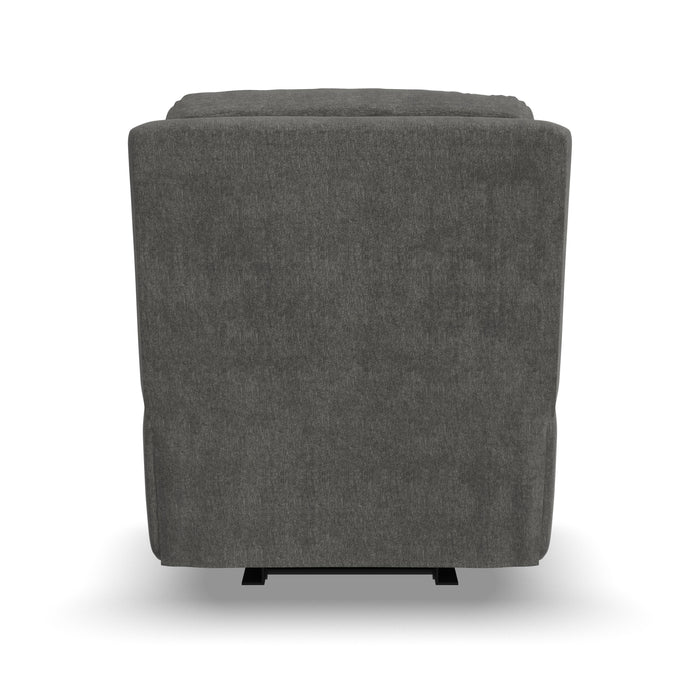 Penn - Power Rocking Recliner With Power Headrest & Lumbar - Dark Gray