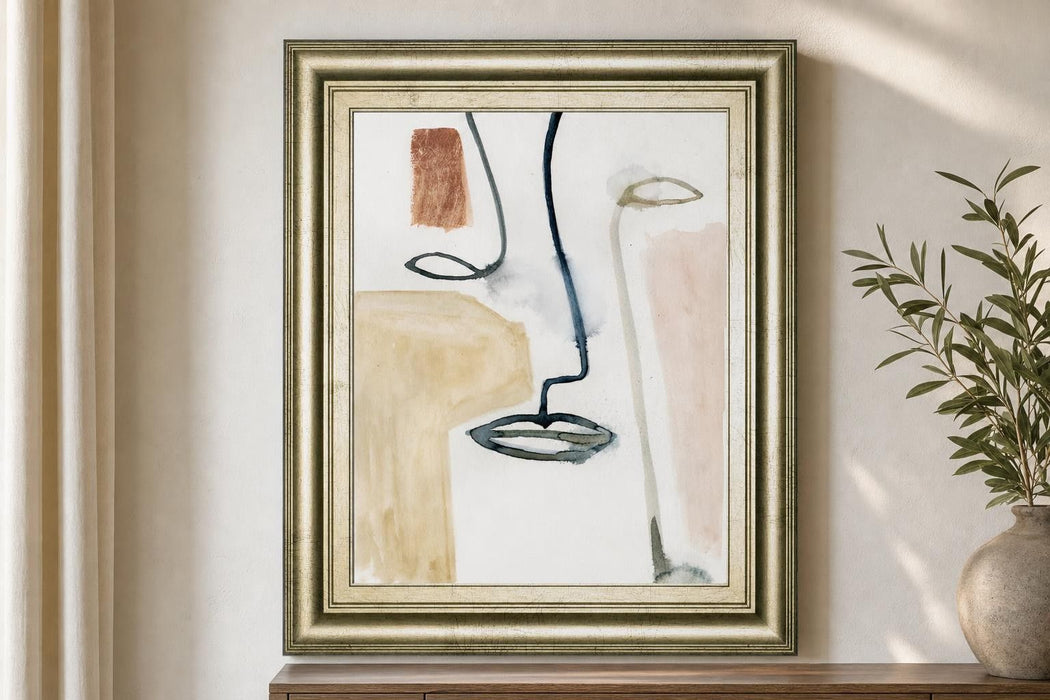 22x26 Masque I By Victoria Barnes - Beige