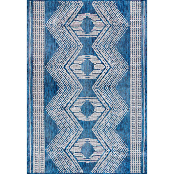 Ranya Tribal Indoor/Outdoor Area Rug: Light Brown / Runner / 2' x 8'