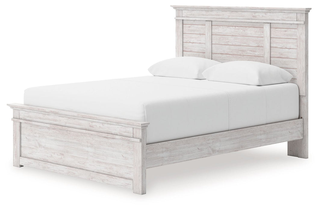 Makidern - Panel Storage Bed With Under Bed Storage Unit