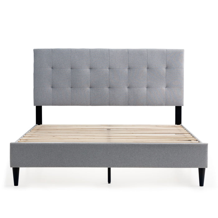 Jensen - Queen Platform Bed - Stone