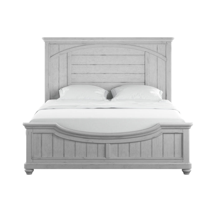 New Haven - Queen Panel Bed - Oyster Shell