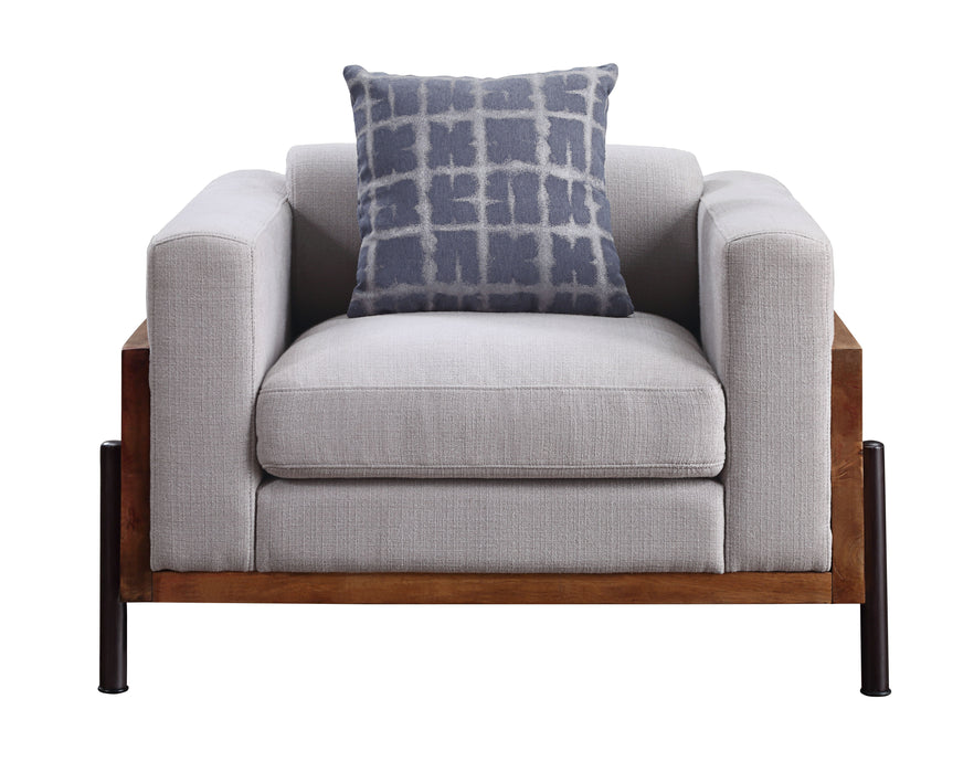 Pelton - Chair - Fabric & Walnut