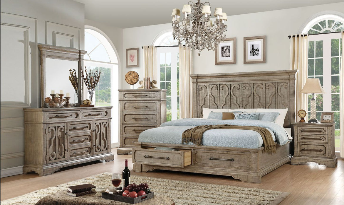 Artesia - Queen Bed - Salvaged Natural