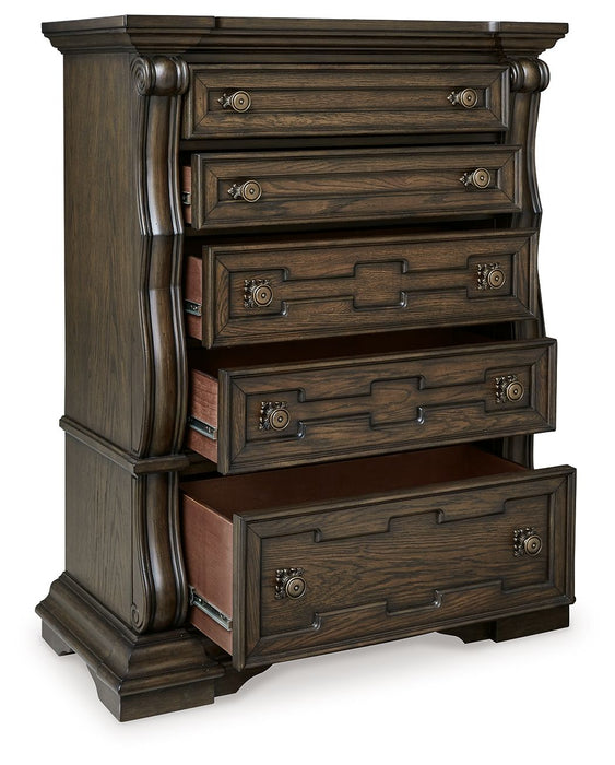 Maylee - Five Drawer Chest - Dark Brown