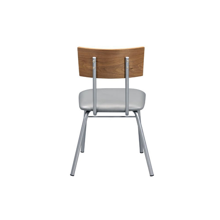 Jurgen - Side Chair (Set of 2) - PU & Silver