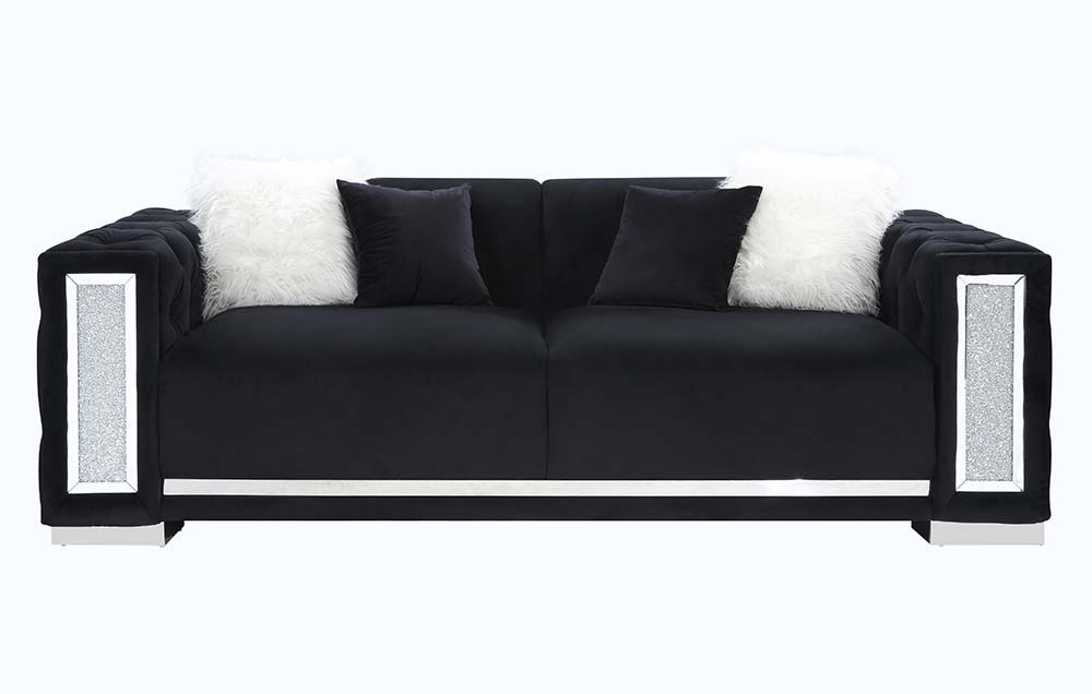 Trislar - Sofa - Black Velvet