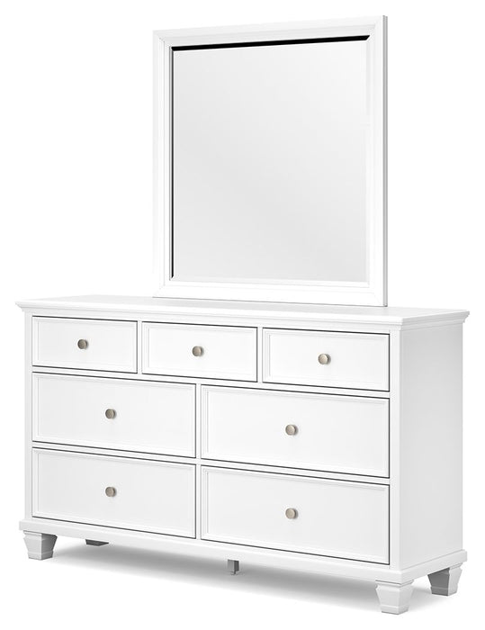 Fortman - White - Dresser And Mirror