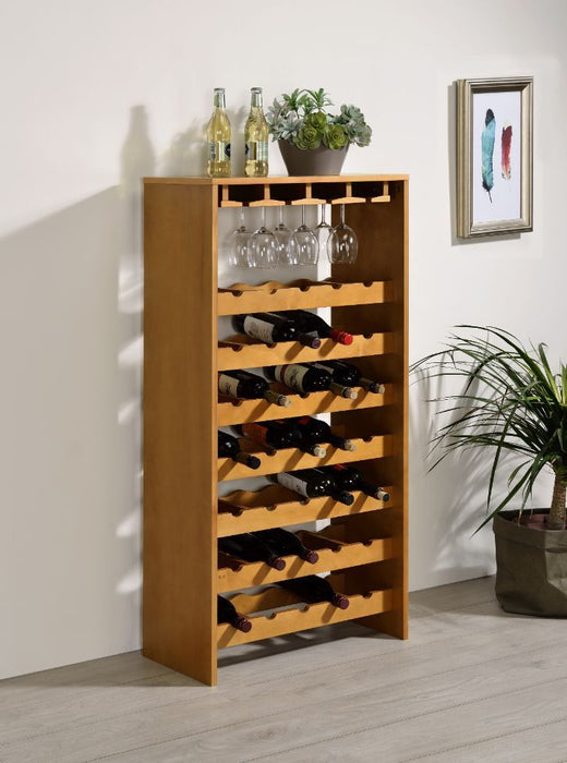 Hanzi - Wine Cabinet - Oak Finish