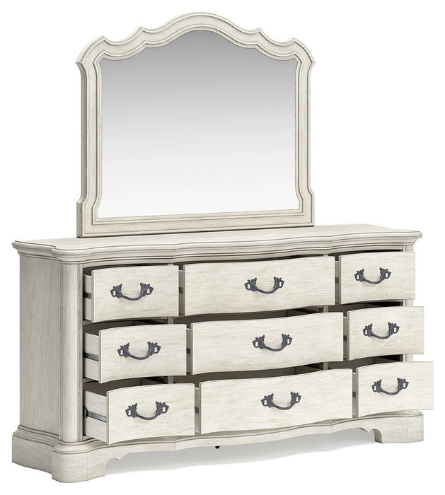 Arlendyne - Antique White - Dresser And Mirror