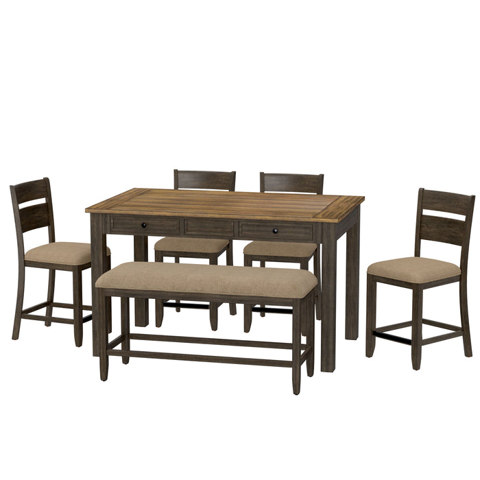 Sarasota - Gathering Height Table Set - Brown