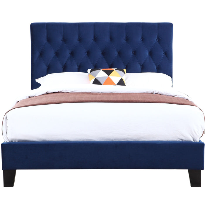 Amelia - Upholstered California King Bed - Navy