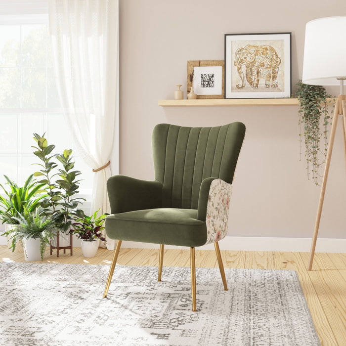 Amera - Accent Chair - Emerald Green