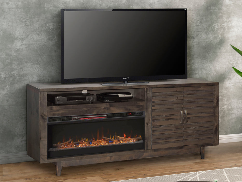 Avondale - 84" Fireplace TV Stand - Charcoal