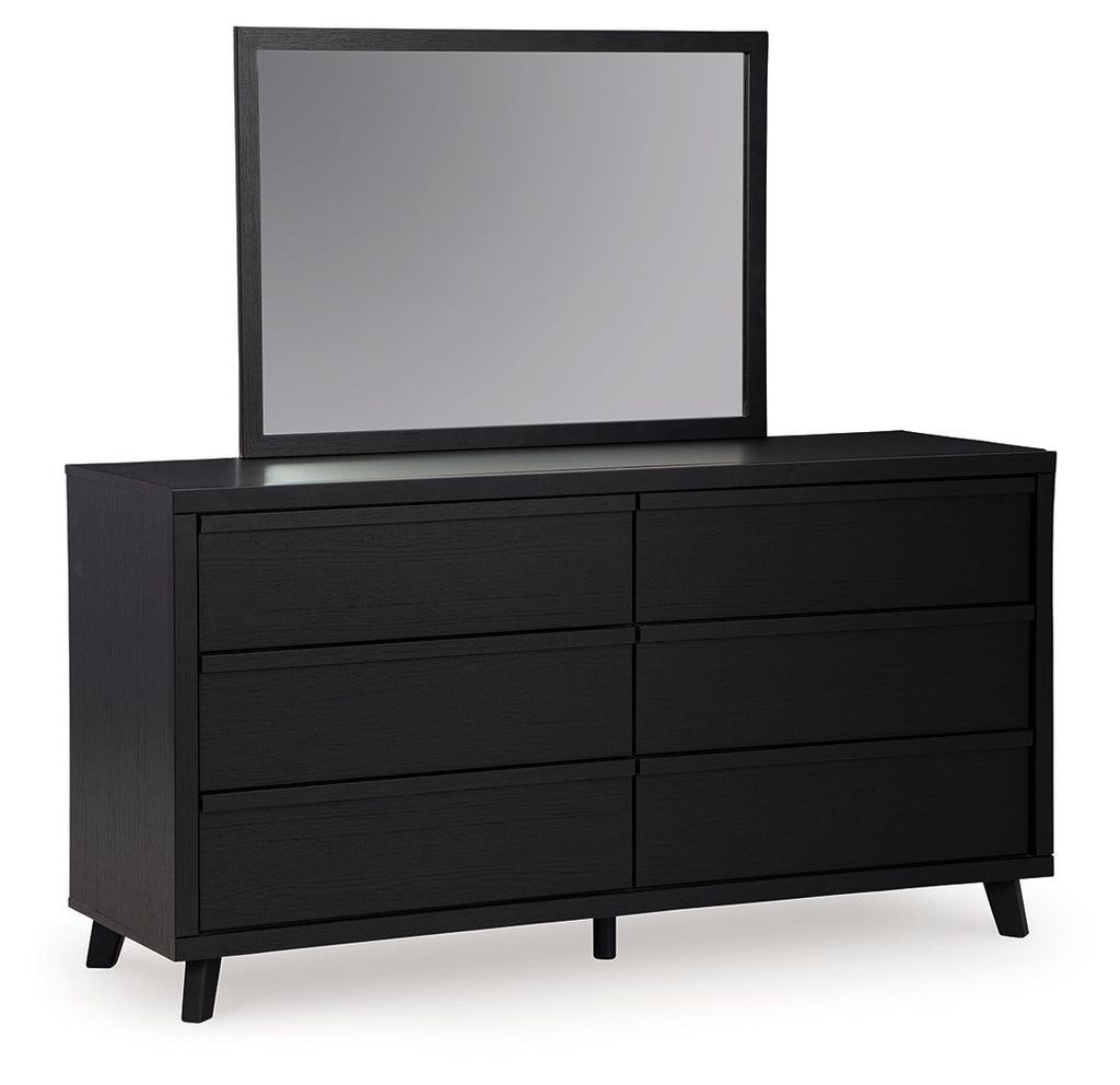 Danziar - Dresser And Mirror - Black — TRU Furniture, image size:1024x992