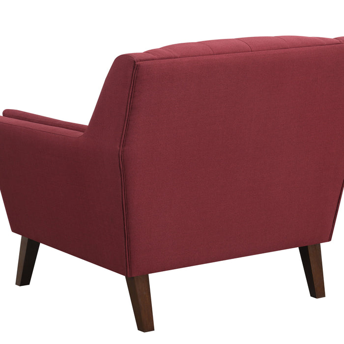 Binetti - Accent Chair - Brick Red