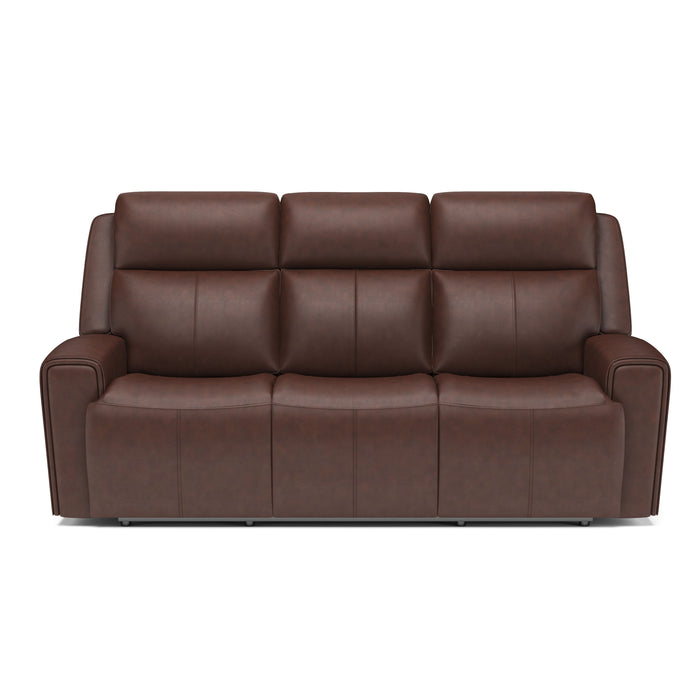 Barnett - Power Reclining Sofa with Power Headrests & Lumbar