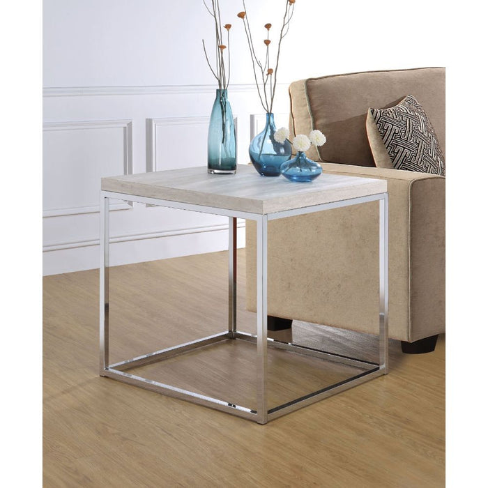 Snyder - End Table - Chrome